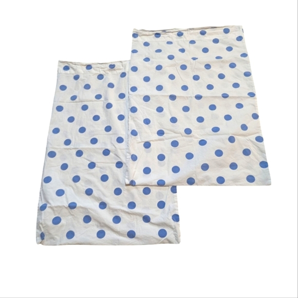 Garnet Hill Polka Dot Pillow Sham Standard Cotton Cottagecore Preppy - Picture 2 of 3